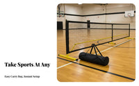 Professional Standard Pickleball Net Sturdy Metal Frame Portable Pickleball Net Set Easy Assembly Sports Equipment Includes Carrying Bag for Beginners, Families, Outdoor, Indoor, Backyard, Gymnasium