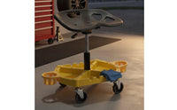 Adjustable Rolling Shop Stool Ergonomic Repair Specialist Stool with Wheels Heavy Duty for Mechanics, Vehicle Finishers, Auto Repair