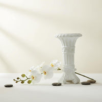 Faux Jade Vase Elegant Decor Table Ornament Carved Details House Decoration for , Showroom