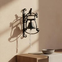 Bird Design Door Ringer Retro Design Rustic Welcome Bell Crafted Look