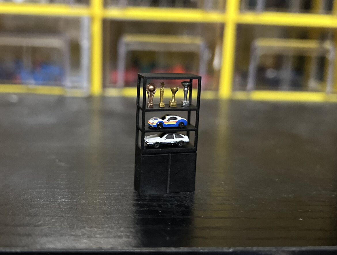 EZ 1/64 Display Case Trophy Cabinet Model Car Showcase