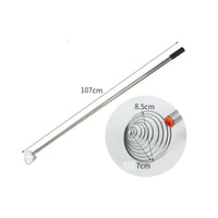 Long Handle Nut Gatherer Stainless Steel Spiral Basket Pickup Tool for Gardeners