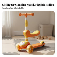 3-Wheel Illuminated Glowing Rotating Compsinglents Versatile 3-Wheel Anti-Slip Deck children's Vehicle for Toddlers, Parents, Playground