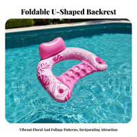 PVC Material Buoyant Lounger Ing Lounge Chair Foldable Buoyant Lounger Ing Pool Chair Portable for Adults, Teens