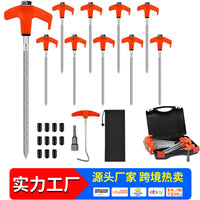 Glow-in-the-Dark Threaded Tent Stakes for Outdoor Camping