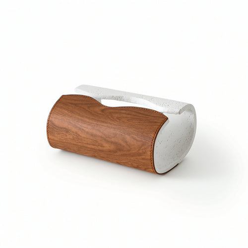 Tissue Box Cover Decorative Tissue Box with Wood Grain Minimalist for Homeowners