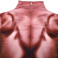Printed Muscle Suit High Neck Muscle Bodysuit Adult Clothing for Cosplay
