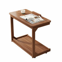 Mobile with Lockable casters C-Shaped Snack Table Space-Saving Design Rolling C-Shaped Stand Slides Under Sofa or Bed Household Furniture Multi-Functional for Apartment Dwellers, Remote Workers, Living Room, Small Spaces, Home Office, Bedroom