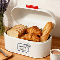 Dustproof Bread Box Retro Design Countertop Breadbox for Entryway, Desk