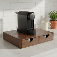 Wooden Coffee Capsule Holder Space Saving Coffee Pod Storage Drawer for Kitchen
