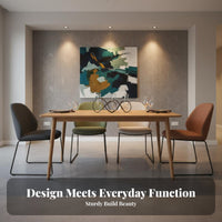 Solid Wood Japanese Style Wooden Table Nordic Style Dining Table Rectangular Kitchen Table Household Furniture Smooth Finish Suitable for Dining Room Family Gathering Kitchen