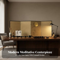 Miniature 6-Panel Art Screen Portable 6-Panel Miniature Divider Feng Shui Decor