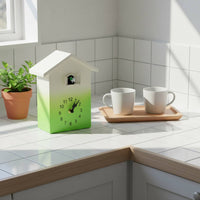 Cuckoo Wall Timepiece Nordic Design Bird House Timepiece Easy Setup