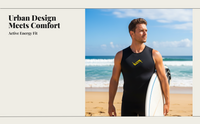 Men's Neoprene Wetsuit, Flexible Multi-sport Use