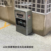 土豆模型1/64比例仿真赛博朋克风电表箱模型