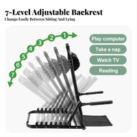 Adjustable Bed Lounger with Armrests Foldable Design Adjustable Floor Lounger