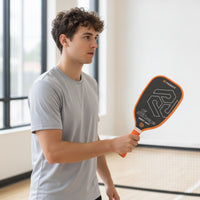 Wrapped Handle Pickleball Paddle with Honeycomb Core Lightweight Pickleball Paddle with Balls Long-Lasting Control for Practice Sessions