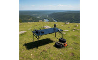Easy Setup Modular Table Heavy Duty Folding Camp Table Stable X-Shaped Frame Non-Slip Feet for Campers, Picnickers, Camping, Picnic, Backyard