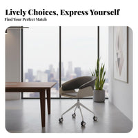 Upholstered Rotating Chair Ergonomic rearrest rotate Pedestal Armchair for Study