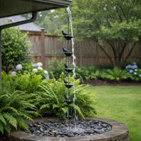 Avian Bowl Chain Long-Lasting Avian Rain Chain Handmade Look for Patio