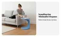 S-Shaped End Table Nordic Design S-Shaped Accent Table Creative Shape for Office