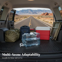 Portable Water Container with Spigot Built-in Handle Portable Water Jug with Spigot Wide Mouth Opening for Campers