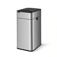 Motion Sensor Trash Can with Lid Odor Control Touchless Trash Can Compact