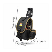 Rotating Tool Pouch Portable Utility Belt Heavy Duty for Repairs, Electricians