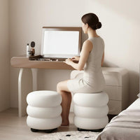 Minimalist Design Flip-Top Vanity Desk Compartmentalized Storage Flip Top Vanity Desk Rounded Corners Makeup Table with Hidden Mirror Solid Wood Construction for Dorm Room