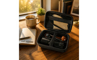 Manual Coffee Case Hard Shell Coffee Case with Zipper Guarding for Journeyers, Camping