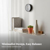 Floating Acrylic Shelf Minimalist Design Display Ledge Space Saving for Students