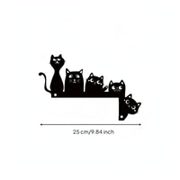 Feline Wall Corner Decoration L-Shaped Hanging Feline Corner Decor Cutout