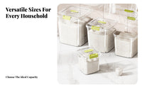 Moisture-Proof Rice Storage Bin Complimentary Rice Storage Container Includes Measuring Cup for Families