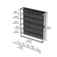 Wall Mounted Coin Display Cabinet Space Saving Transparent Badge and Coin Rack