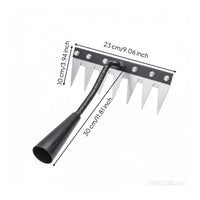 Steel Tooth Hoe Rake Multi-Functional Agricultural Tool High Effectiveness