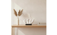 Mountain Sculpture with Base Modern Art Piece Geometric for Living Room, Office