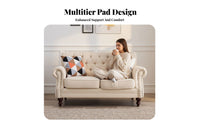 North American Country design 3-Person Sofa abrasion-resistantResistant 3-Seater Settee Mediterranean Look Couch Petaccommodating for Apartment Dwellers, Families, Students, Lounge Area, Bedroom, Office
