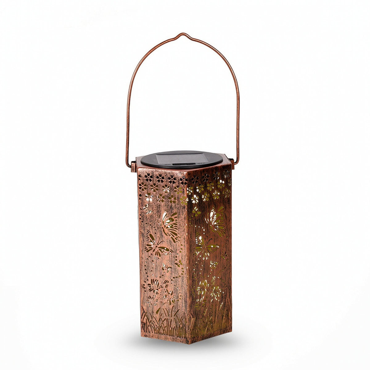 Solar Lantern Rustic Outdoor Light Retro for Courtyard