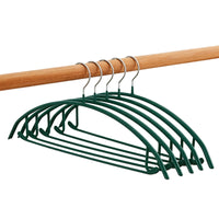 Semicircular Clothes Hanger PVC Coated Space Saving Pant Rack Metal Hook
