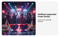 Exaggerated design Giant Novelty Glasses Frame Oversized Design Prop visionwear Funny Party Supply vivid hues for Sports Fans, Cosplayers, Parties, celebrations, photo stations, Sporting events