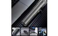 Four-Mode Flashlight with Digital Display Aluminum-Alloy Flashlight with Side Light LED Multifunction Light Long Lasting for Emergency
