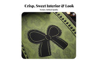 Bowknot Car Seat Pad Comfortable Fit Cute Car Seat Cover for Motorists, Automobile, Frequent Driving