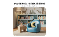 Creature Character Chair Soft and Cuddly children's Upholstered Lounge Chair Easy to Clean Reinforcementive Comfort for Bedroom