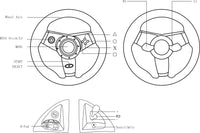 GAMEMON Racing Wheel for PS3/PS2/PC D-INPUT and X-INPUT
