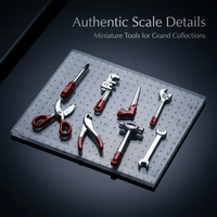 1:64 Diorama Garage Accessories, Maintenance Tool Diorama Garage for Collectors, Realistic Diorama G - Image 2