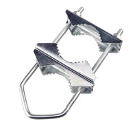 Triangular V-Type U-Bolt Antenna Clamp, M6, Zinc-Plated, for Pole Mounting