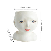 Face Planter Decorative Flowerpot Indoor for Coffee Table