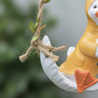 Resin Creature Swing Ornament Garden Decoration for Balcony