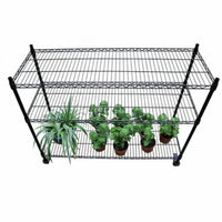 Multi-Tier Rolling Plant Stand Adjustable Shelves Multi-Level Plant Stand sturdy Duty Weather-Resistant for Sunroom, Living Room
