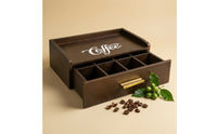 Coffee Station Organizer with Drawer Large Capacity Coffee Station Organizer for Office Breakroom